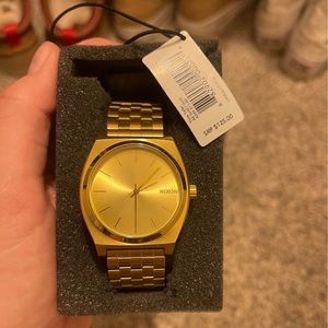 Womens Gold Nixon Watch